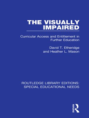 cover image of The Visually Impaired